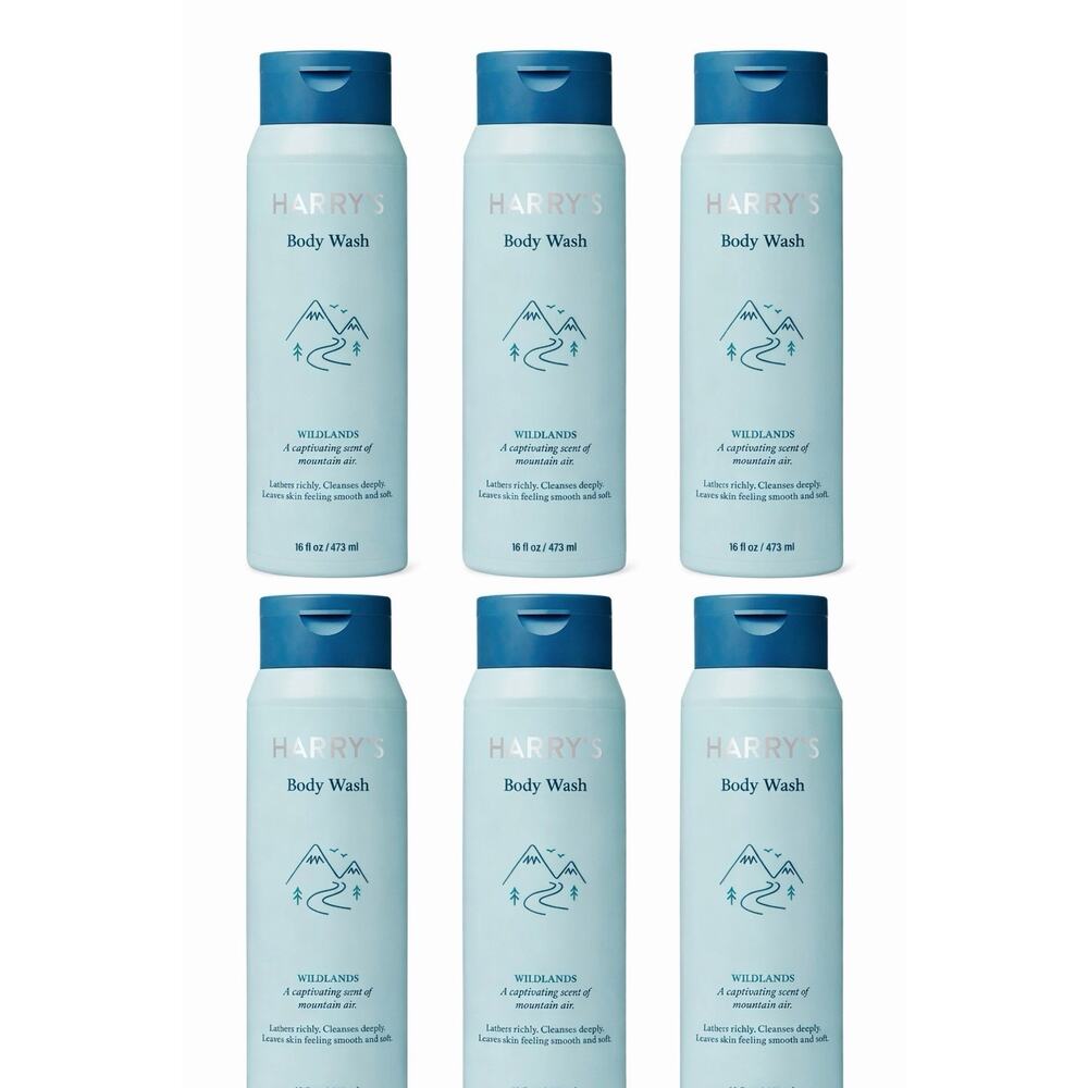 Harry’s Men’s Body Wash Wildlands Scent 16 fl oz (Pack of 6) New